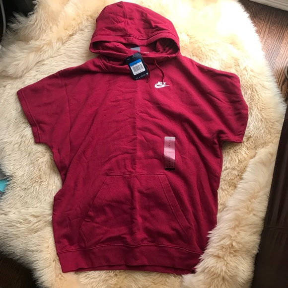 NWT Nike oversized short sleeve hoodie in size m - Picture 3 of 6